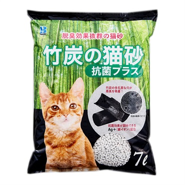 竹炭の猫砂 抗菌プラス 7L ボンビアルコン