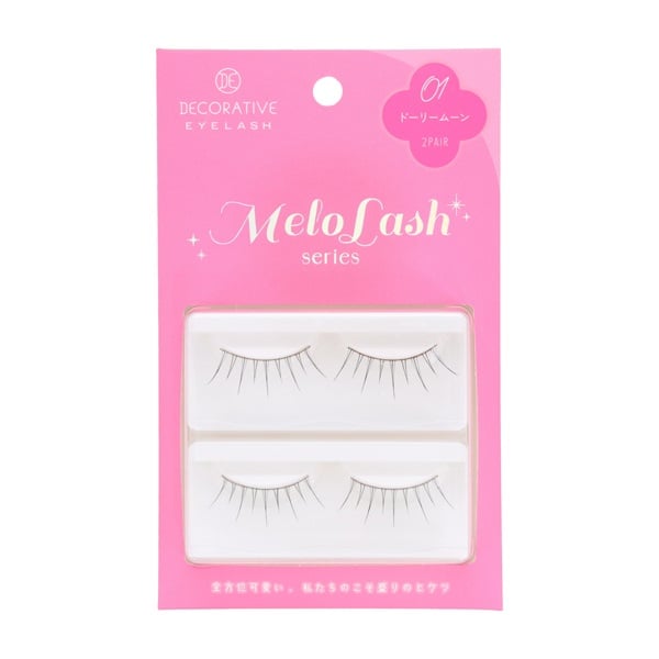 メロラッシュ 2ペア デコラティブアイラッシュ DECORATIVE EYELASH 粧
