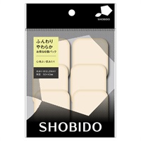 コンパクトパフ 角型 6個 粧美堂 SHOBIDO 粧美堂(4977324704777)