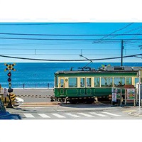 日本風景 江ノ電と踏切 神奈川 300ピース (完成サイズ:26×38cm)  4977389263400(4977389263400)