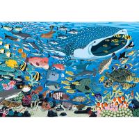 ジグソーパズル 水族館の仲間たち 100ピース (完成サイズ:26×38cm)  4977389268030 10歳から(4977389268030)