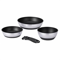 北陸アルミニウム　取っ手の取れる　日本製フライパン　4点セット(4977449006558)