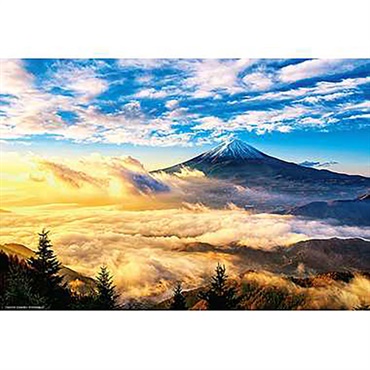 日本風景 朝陽輝く金雲富士 1000ピース (完成サイズ:38×26cm)  4977524816119