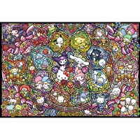 サンリオ 300サンリオ ステンドグラス 300ピース (完成サイズ:26×38cm