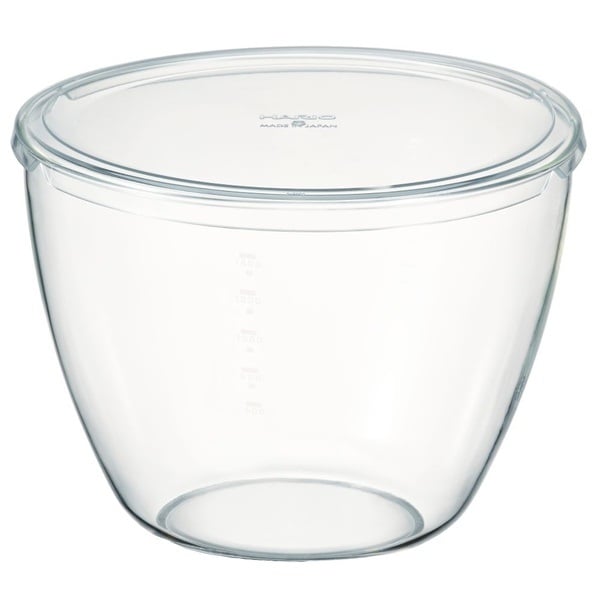 HARIO　ボウルップ 耐熱ガラス保存ボウル 深型 クリア(1600ml)