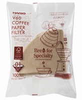 ＨＡＲＩＯ　VCF-01-100M-CP V60ペーパーフィルター　01M　コーヒー　珈琲(1~2杯用)