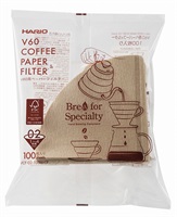 ＨＡＲＩＯ　VCF-02-100M-CP V60ペーパーフィルター　02M　コーヒー　珈琲(1~4杯用)