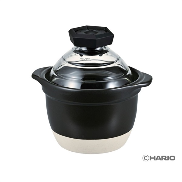 HARIO　フタがガラスのご飯釜(1～2合)