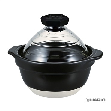 HARIO　フタがガラスのご飯釜(2～3合)