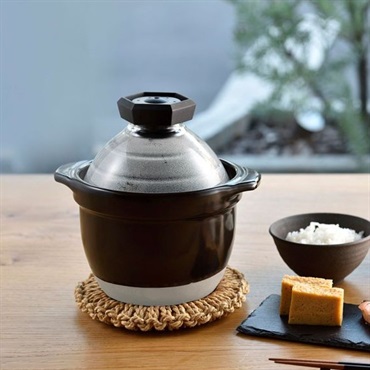 HARIO　フタがガラスのご飯釜