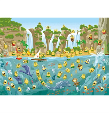 探して！ミニオンズ！～原始時代のビーチパーティー！～ 500ピース