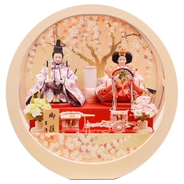 吉徳 親王ケース飾り「花まどか」322562 4979866812941 ひな人形 雛人形(4979866812941)
