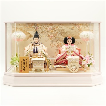 ⭐︎直接引き取り⭐︎ 雛人形 ケース付き 吉德 親王ケース飾り「金彩枝垂桜」322566 4979866870477 ひな人形