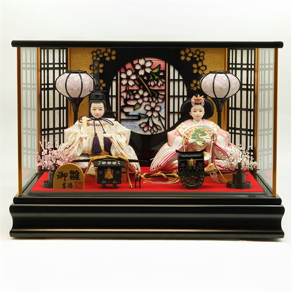吉德 親王ケース飾り「花みやび」322315 4979866882869 ひな人形