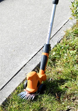 YAMAZEN 充電式ポールトリマー＆芝生バリカン 園芸/エクステリア/芝