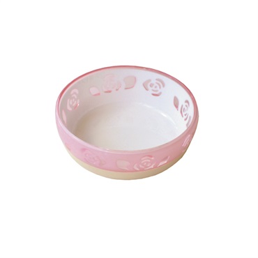 おいしく見えるニャン食器 ミニ ピンクローズ 1個 ペッツルート