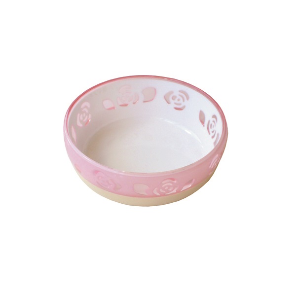 おいしく見えるニャン食器 ミニ ピンクローズ 1個 ペッツルート(1個)