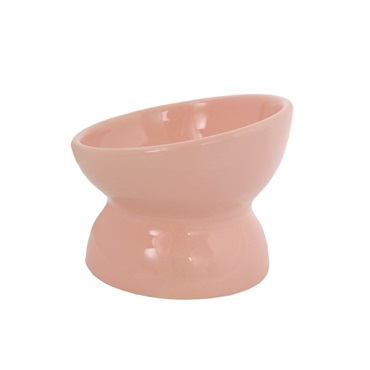 瀬戸焼 にゃん楽食器 ごはん ミルキーピンク 1個 ペッツルート