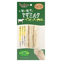 お米と牛皮とヤギミルクでつくったガム ビッグロール 3本 ペッツルート(3本)