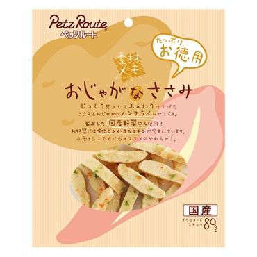素材メモ おじゃがなささみ お徳用 80g ペッツルート