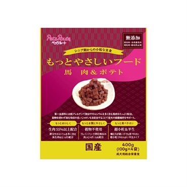 もっとやさしいフード 馬肉&ポテト 400g ペッツルート