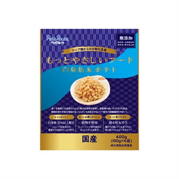 もっとやさしいフード 白身魚&ポテト 400g ペッツルート