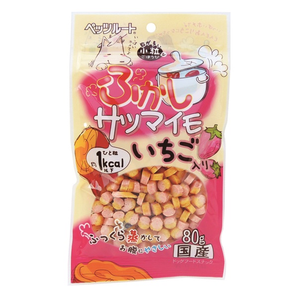 ふかしサツマイモ いちご入り 80g ペッツルート(80g)