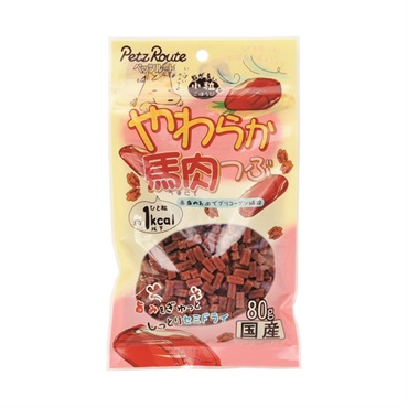 やわらか 馬肉 つぶ 80g ペッツルート