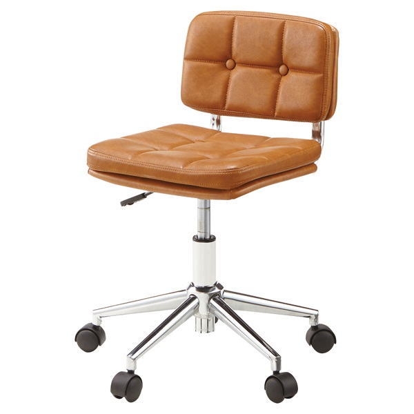デスクチェア　＊ブラウン ソフトレザー ソフトレザー デスクチェア | イオンスタイルオンライン 衣料品