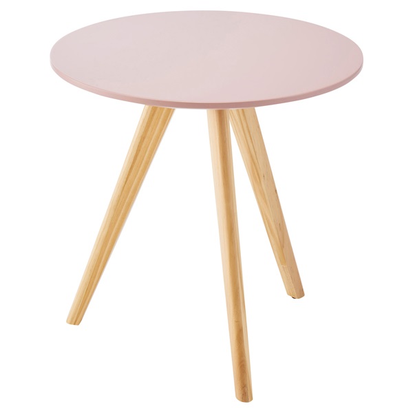 ピンクの丸型サイドテーブル ラウンドサイドテーブル | イオンスタイルオンライン 衣料品・暮らしの