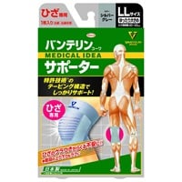 バンテリンコーワ サポーター ひざ 専用 シルバーグレー ゆったり大きめLL 左右共用・1枚入り バンテリンコーワ VANTERIN KOWA 興和(ゆったり大きめ)