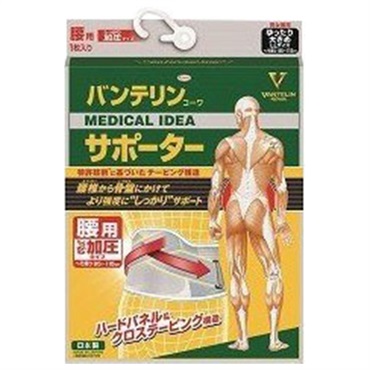 バンテリンコーワ サポーター 腰用 しっかり加圧 タイプ ブルーグレー ゆったり大きめ 男女兼用・1枚入り バンテリンコーワ VANTERIN KOWA 興和