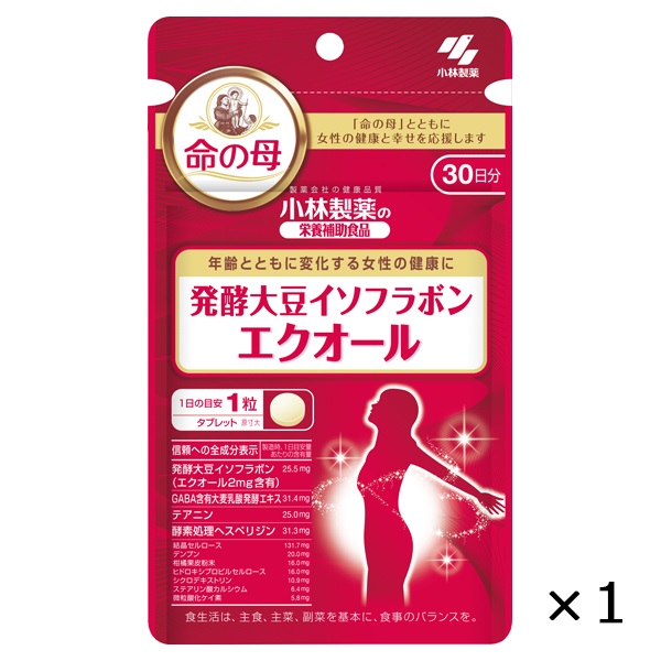 発酵大豆イソフラボン エクオール 30粒 小林製薬(1個)