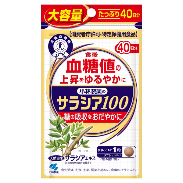 サラシア 100 40日分 小林製薬 【特定保健用食品】(40日分 (120粒))