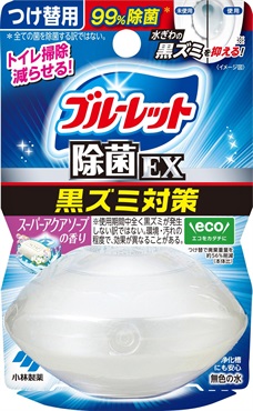 液体ブルーレットおくだけ 除菌 EX つけ替用 67ml ブルーレット BLUELET 小林製薬(スーパーアクアソープ)