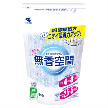 無香空間 特大 つめ替用 無香料 648g 小林製薬
