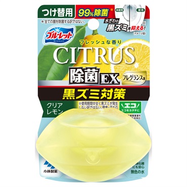 液体 ブルーレット おくだけ除菌 EX フレグランス つけ替用 67ml BLUELET 小林製薬(シトラスクリアレモン)