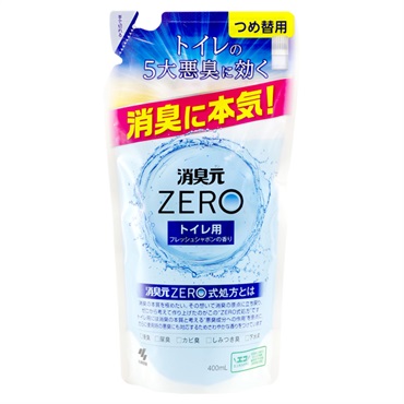 消臭元ZERO トイレ用 フレッシュシャボンの香り つめ替用 400ml 小林製薬