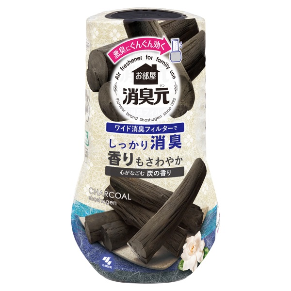 お部屋の消臭元 400ml 小林製薬(心がなごむ炭の香り)