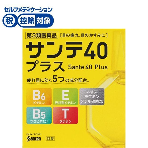 サンテ 40 プラス 12mL 参天製薬 【第3類医薬品】◆(12mL)