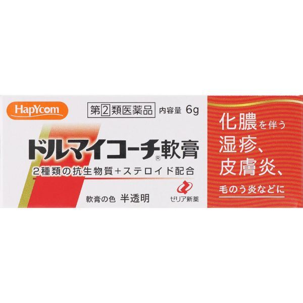 ハピコム ドルマイコーチ軟膏 6g ゼリア新薬工業 【指定第2類医薬品】(6g)