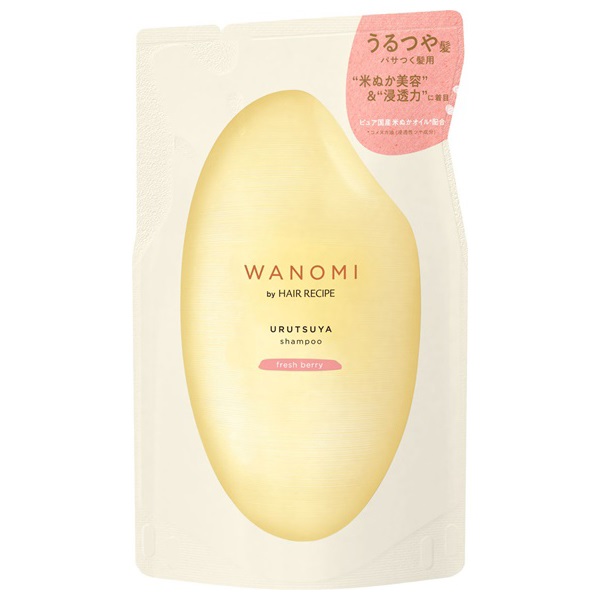 和の実 by ヘアレシピ うるつや シャンプー 詰替 300ml 和の実 by ヘアレシピ WANOMI by HAIR RECIPE P&G(300ml)