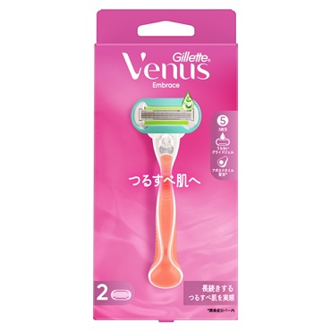 ヴィーナス エンブレイス つるすべ肌 ホルダー 替刃2個付 ヴィーナス Venus P&G