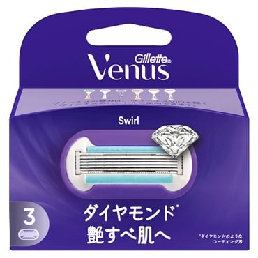 ヴィーナス スワール 艶すべ肌 替刃 替刃3個入 ヴィーナス Venus P&G