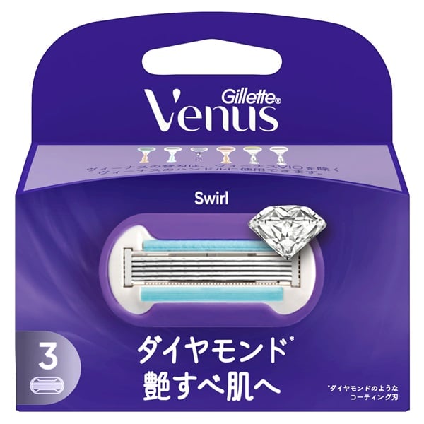 ヴィーナス スワール 艶すべ肌 替刃 替刃3個入 ヴィーナス Venus P&G(替刃3個入)