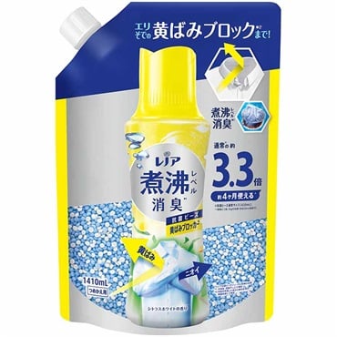 レノア 煮沸レベル消臭 抗菌ビーズ 詰替 超特大 1,410ml レノア P&G(黄ばみブロッカー シトラスホワイトの香り)