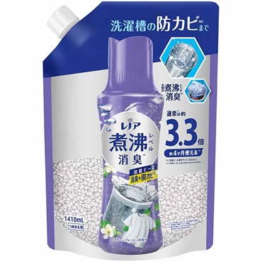 レノア 煮沸レベル消臭 抗菌ビーズ 詰替 超特大 1,410ml レノア P&G(洗濯槽の防カビ クリーンフレッシュの香り)