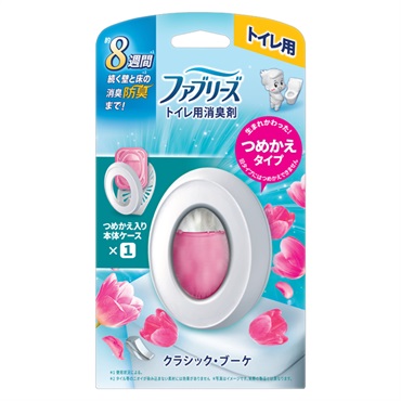 ファブリーズ トイレ用 消臭剤 つめかえ入り本体ケース 6.3ml P&G(クラシック・ブーケ)