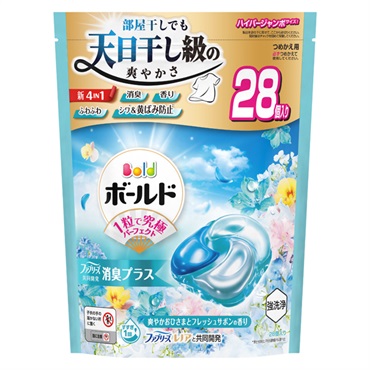ボールド ジェルボール 4D つめかえ用 ハイパージャンボサイズ Bold P&G(爽やかおひさまとフレッシュサボンの香り/28個)