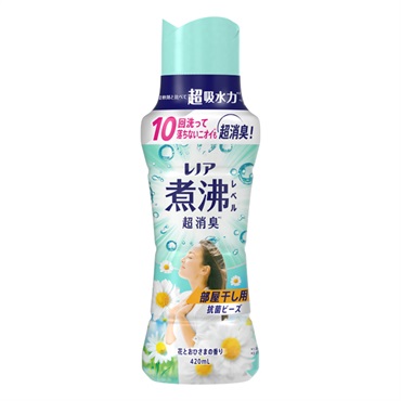 レノア 煮沸レベル 超消臭 抗菌ビーズ 本体 420ml P&G(部屋干し/花とおひさまの香り)